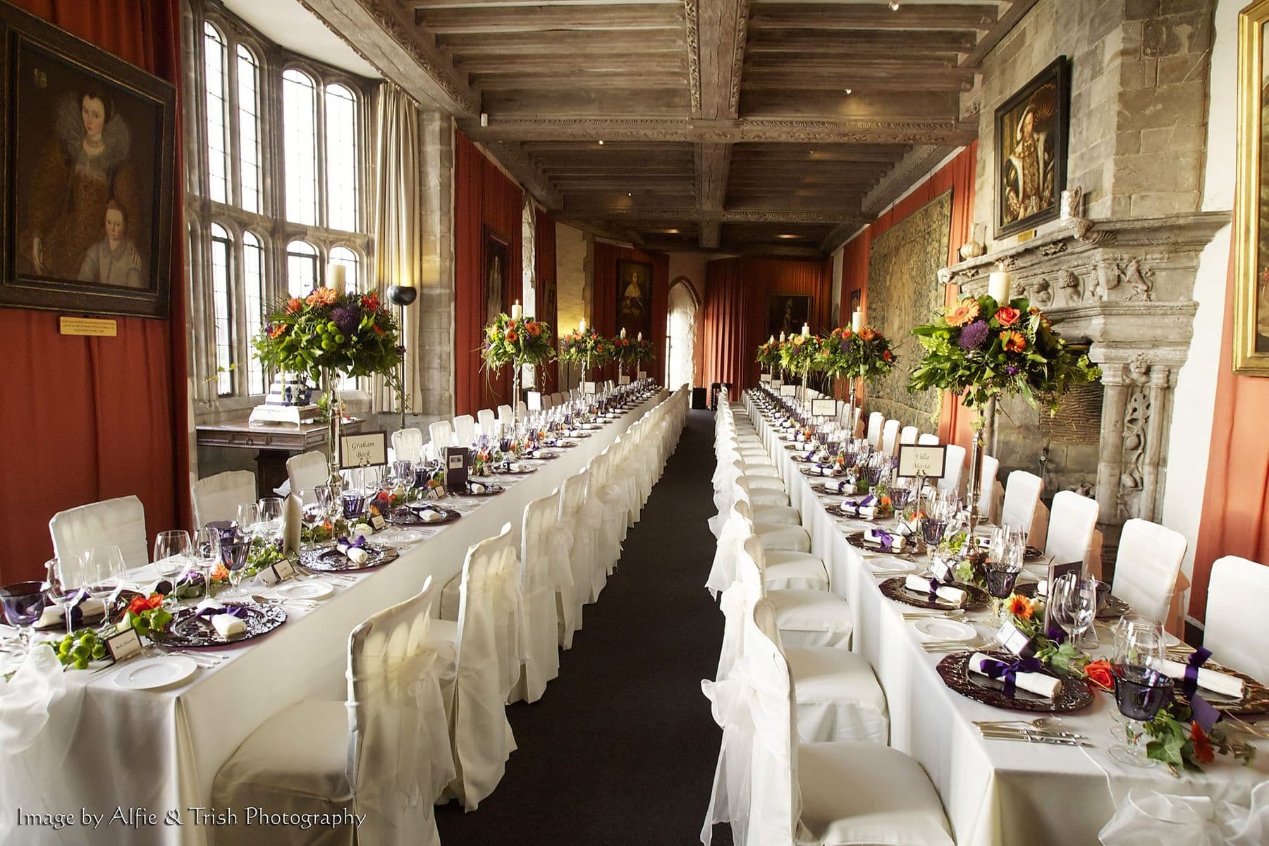 Leeds Castle dining hall