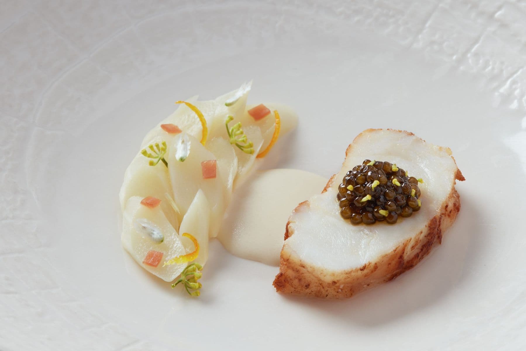 monkfish dish at Gilpin