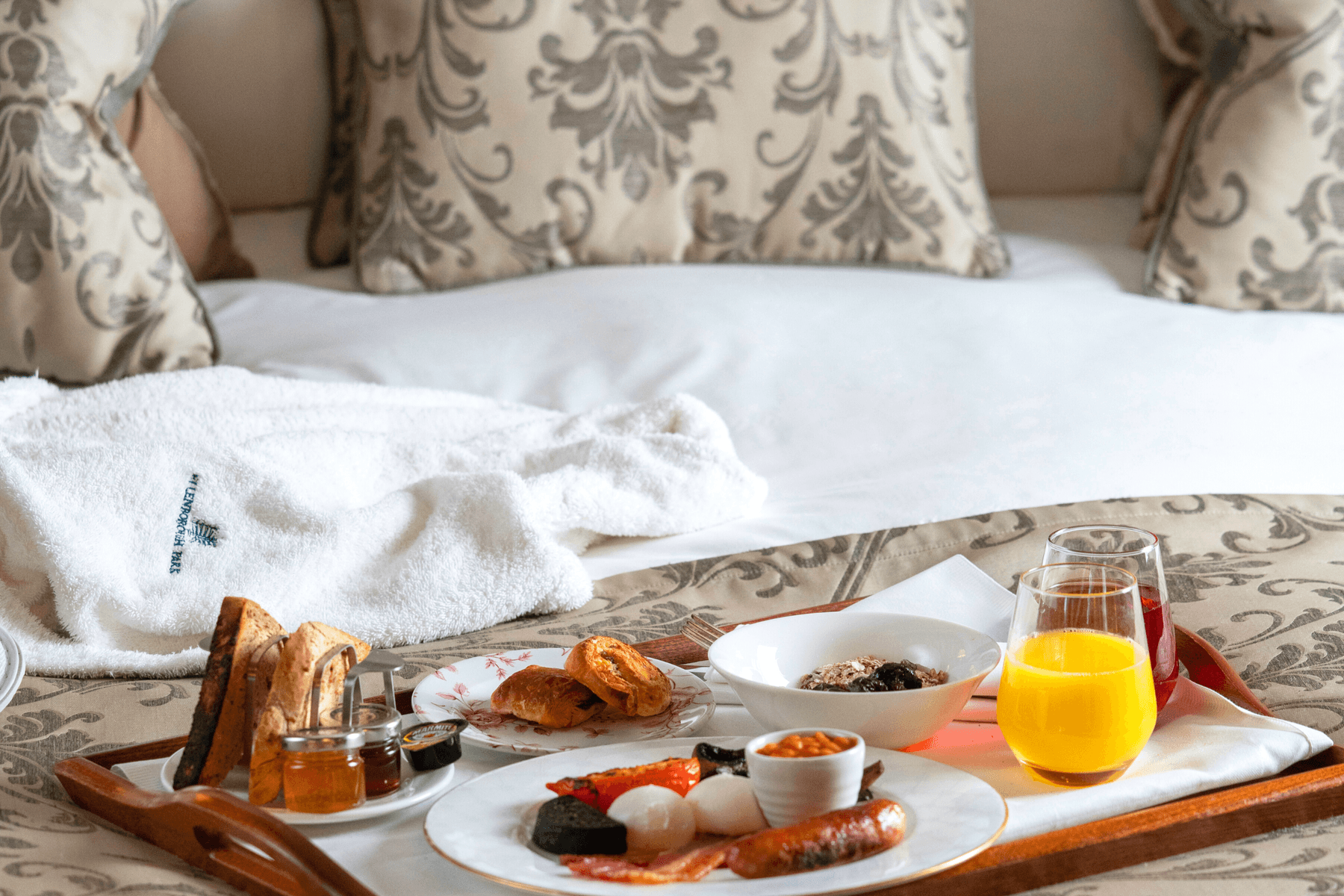 Ellenborough Park breakfast in bed