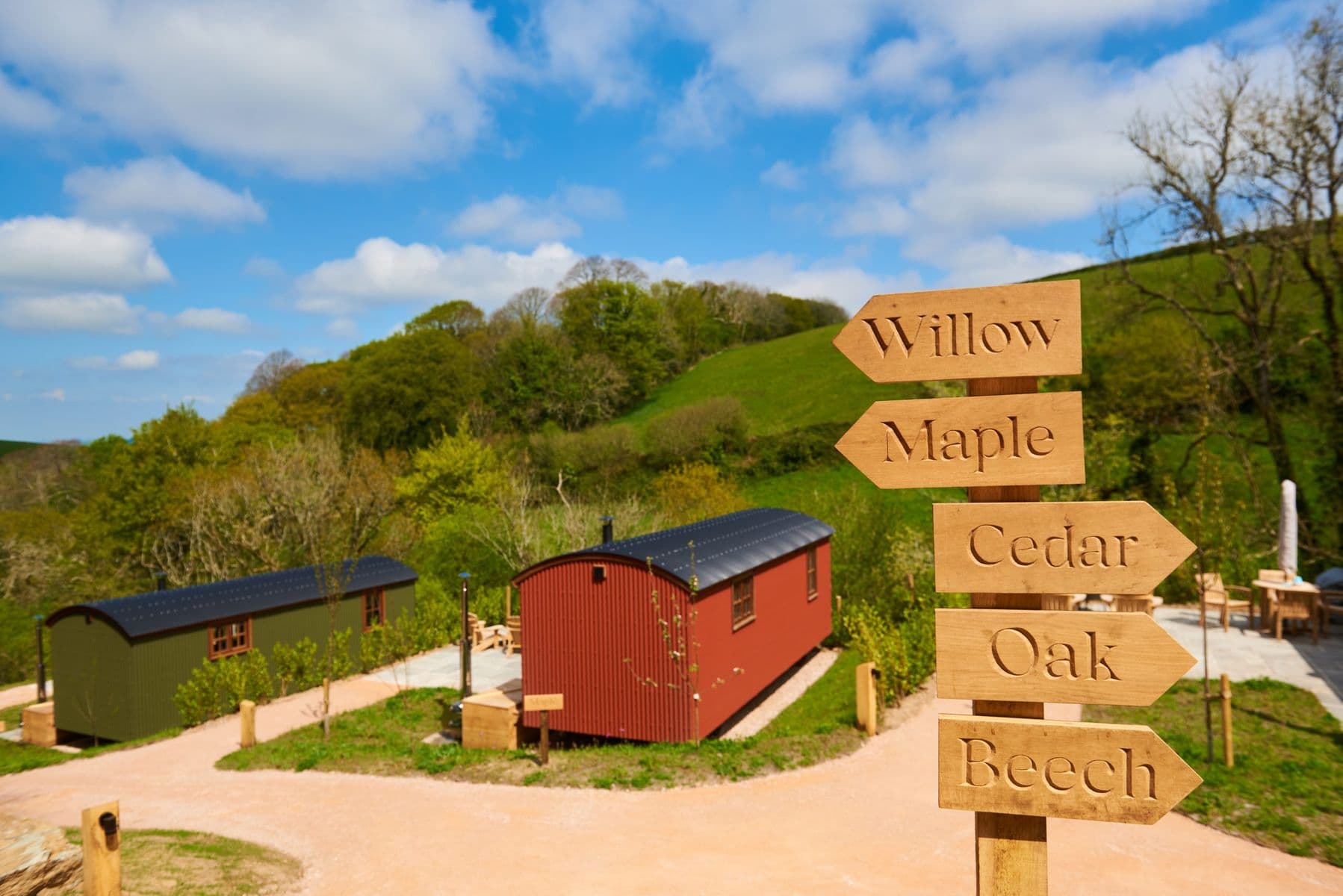 Dittisham Hideaway Shepherds Hut Sign