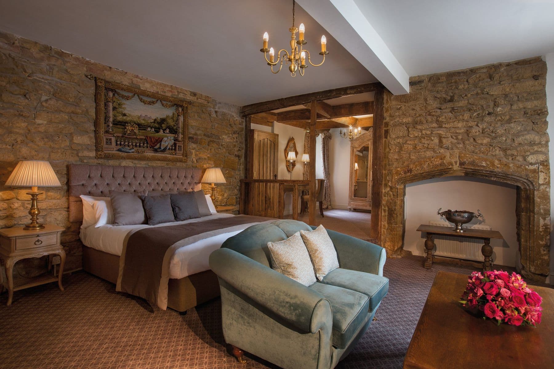 Fawsley Hall bedroom