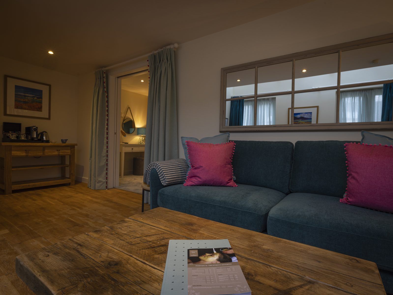 The Feversham Arms poolside suite lounge