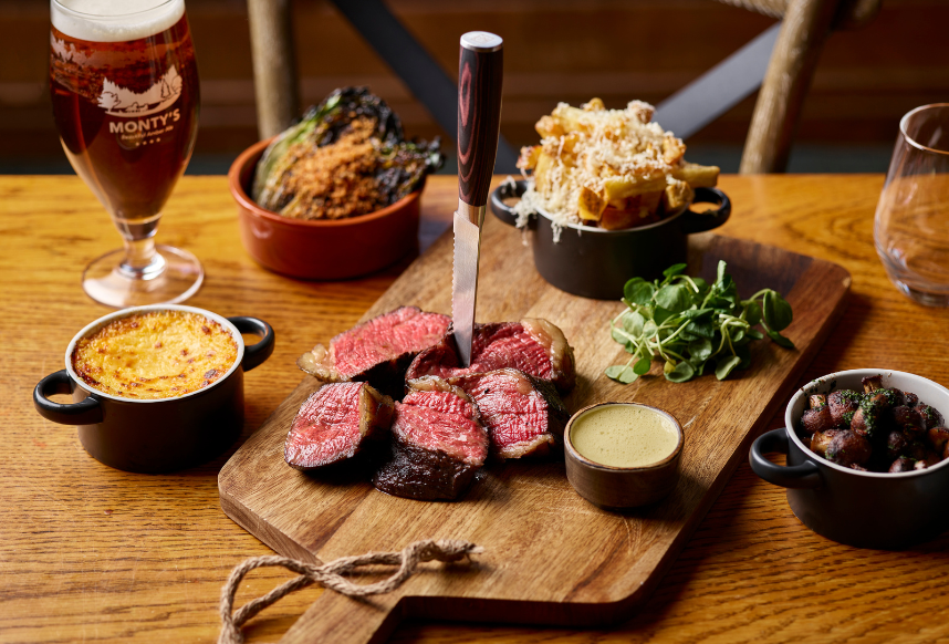 The Montagu Arms steak sharing platter