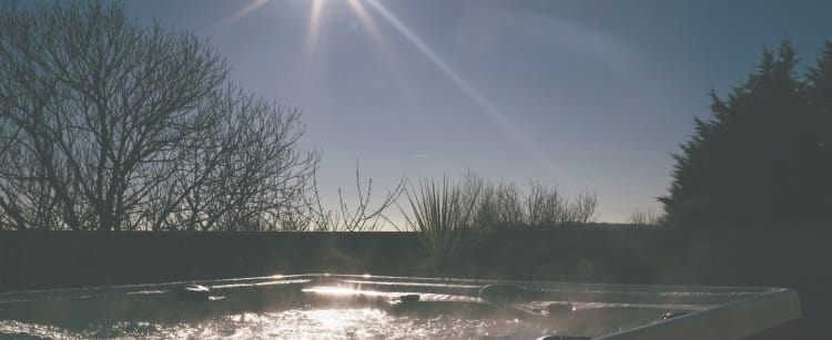 Boringdon outdoor hot tub