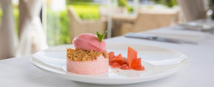 Danesfield House strawberry dessert