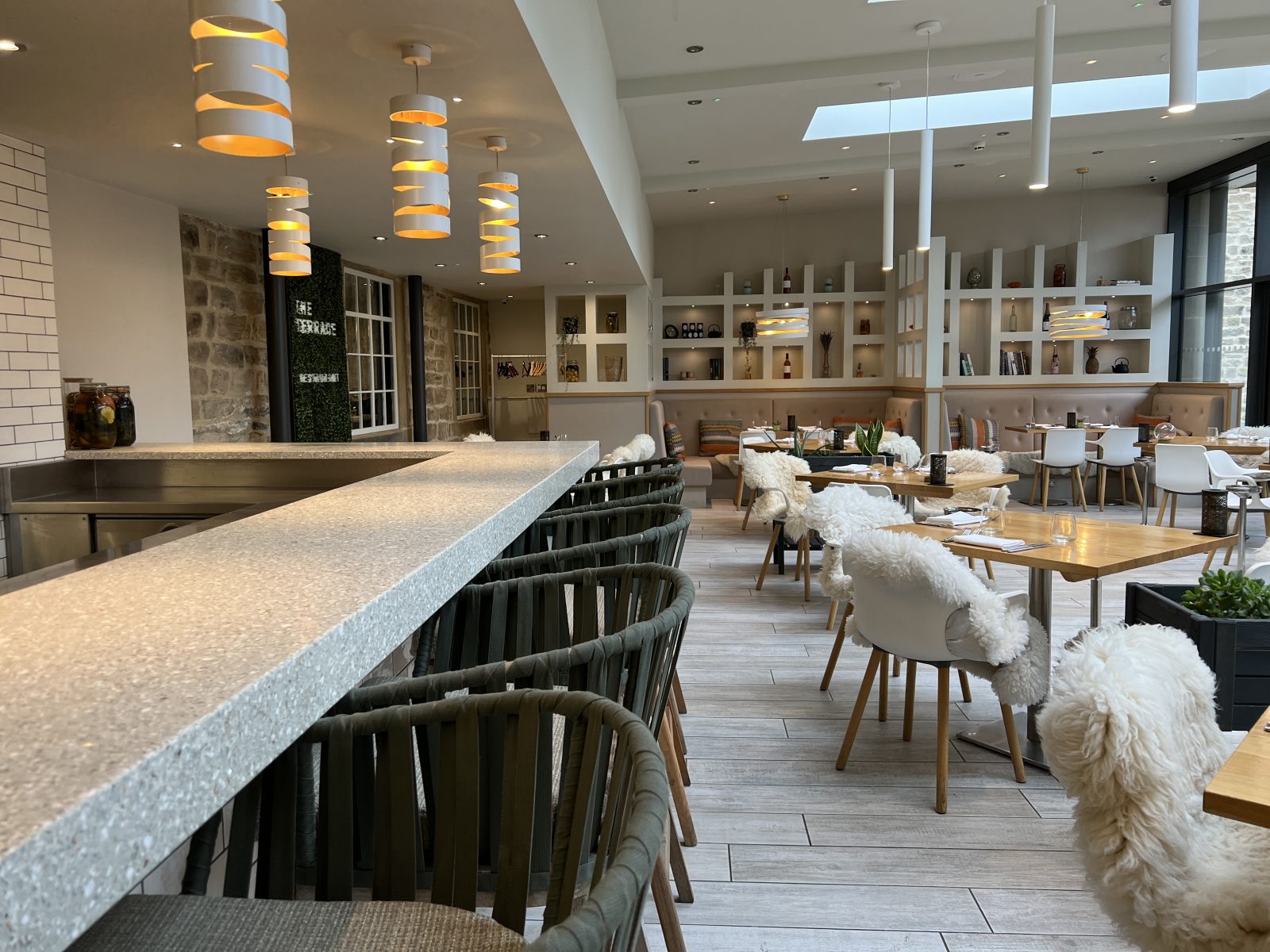 Terrace restaurant at Swinton Park